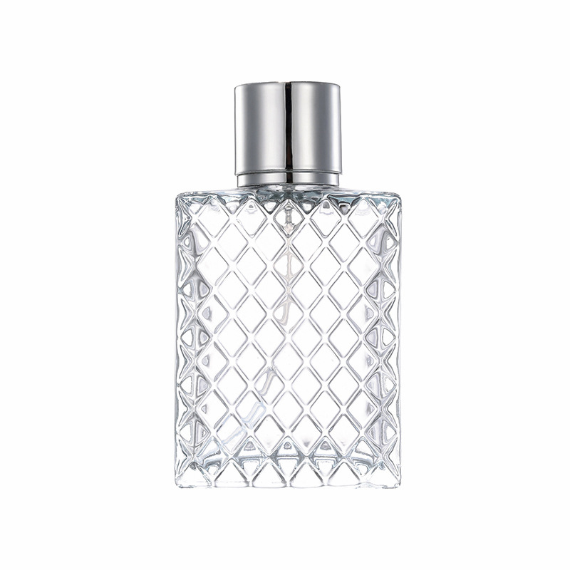Grid Glass Perfume Bottle